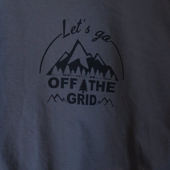 Graphic Crew Neck Grey Sweatshirt Size M - Picture 2 of 2